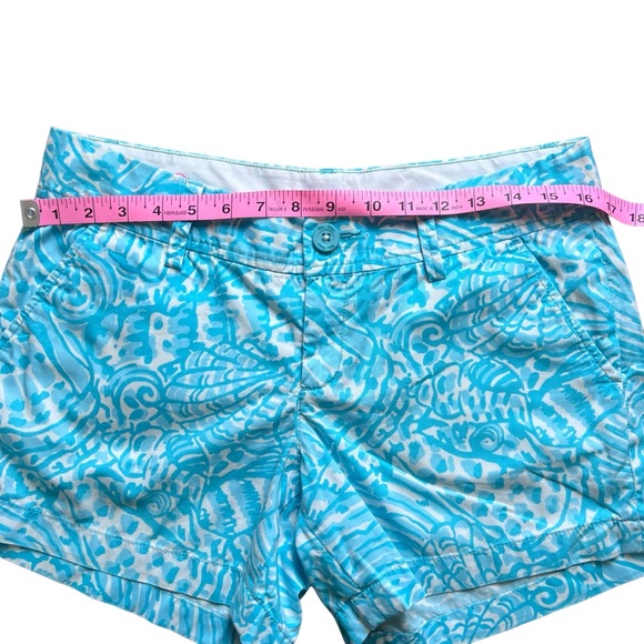 Lilly Pulitzer The Callahan 5” Short In Shorely Blue Sea Cups Women’s Size 6 - Picture 3 of 14